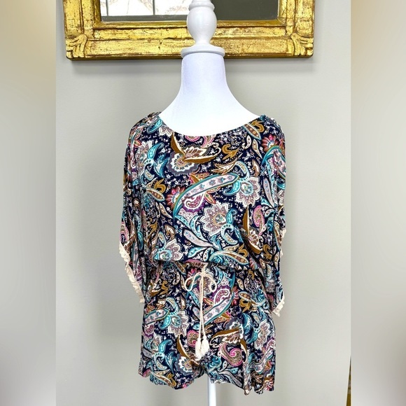 Mystree Tops - Paisley Print Romper